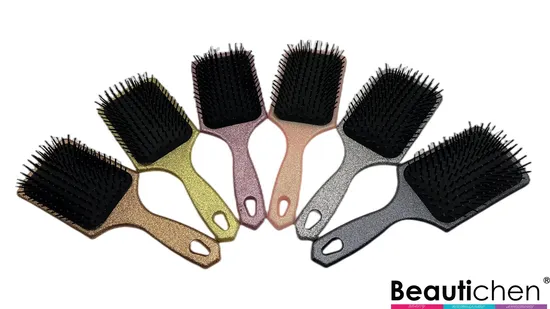 Beautichen Almofada Escova de Cabelo Quadrada Pente Desembaraçador Escova de Cabelo de Nylon para Conjunto Massagem Escova de Cabelo Pá de Borracha Airbag Escova de Estilo de Cabelo