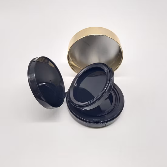 Caixa de fundação de almofada de ar vazia caixa redonda de plástico para embalagem de cosméticos 15g atacado