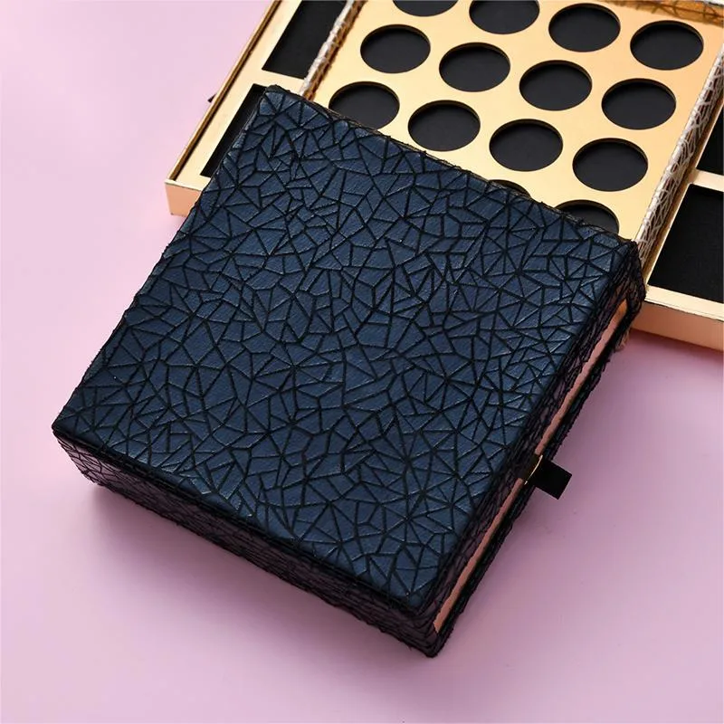 Eco-Friendly Printed Cardboard Eyeshadow Palette Case Magnetic Makeup Eye Shadow Palette Packaging Empty Paper Eyeshadow Case