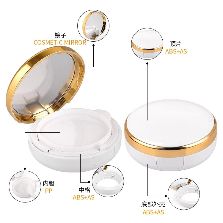 Custom Clear Pink Square Air Cushion Foundation Powder Case Packaging Cushion Foundation Case