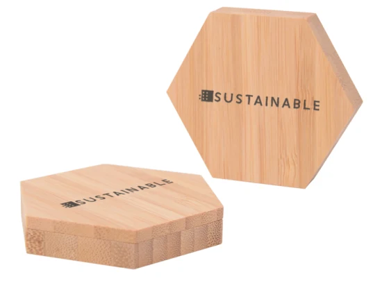 Logotipo personalizado Ecologico Biodegradável Reciclagem Vazio Substituível Pó de Bambu Compacto para Maquiagem